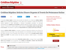 Tablet Screenshot of creditosrapidos10min.com